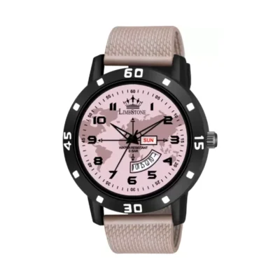 Limestone LS2921 Beige & Brown Dial Analog Watch for Men