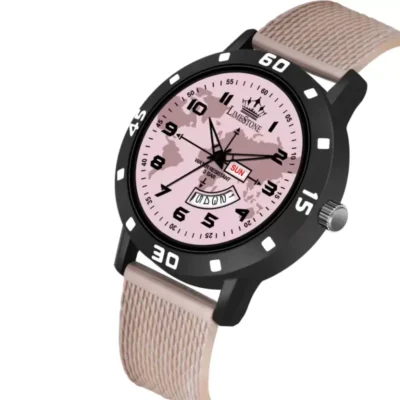 Limestone LS2921 Beige & Brown Dial Analog Watch for Men