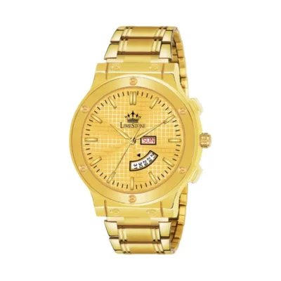Limestone LS3020 Royal Oak Gold Dial Analog Watch for Men