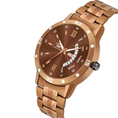 Limestone LS3040 Brown Dial Brown Chain Analog Watch for Men