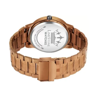 Limestone LS3040 Brown Dial Brown Chain Analog Watch for Men