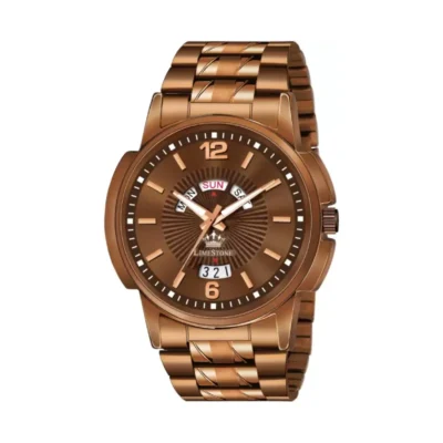 Limestone LS3045 Brown Dial Brown Chain Analog Watch for Men