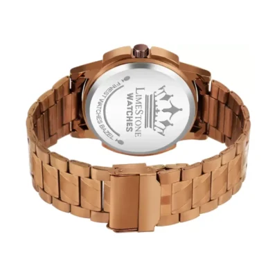 Limestone LS3045 Brown Dial Brown Chain Analog Watch for Men