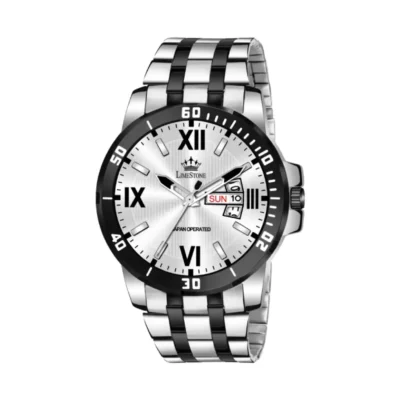 Limestone LS3247 Watch - Silver Dial, Dual Tone Bracelet