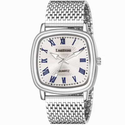 LIMESTONE LS3256 Men's Watch, Silver Dial Analog Watch for Men