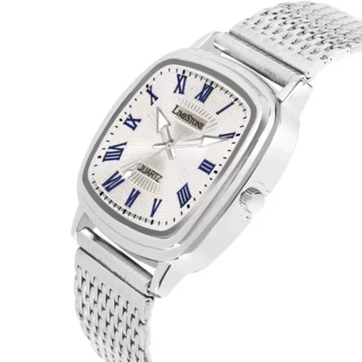 LIMESTONE LS3256 Men's Watch, Silver Dial Analog Watch for Men