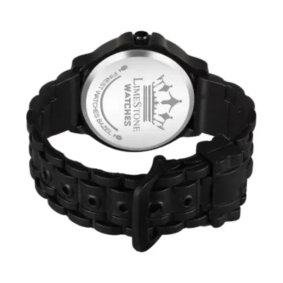 Limestone LS3259 Black Dial Black Silicon Strap Analog Watch for Men