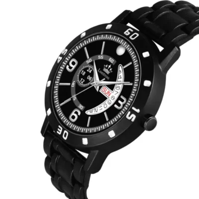 Limestone LS3260 Men's Watch, Black Dial Silicone Strap Watch