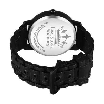 Limestone LS3260 Men's Watch, Black Dial Silicone Strap Watch