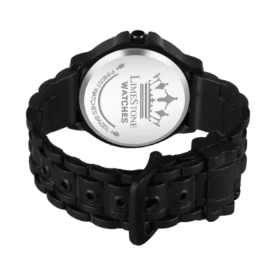 Limestone LS3261 Men's Watch, Black Dial Analog Watch, Silicone Strap Men's Watch