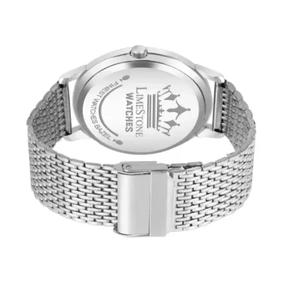 LIMESTONE LS3263 Blue Dial Men's Watch, Stainless Steel Chain Strap