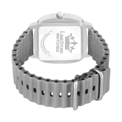 Limestone LS3270 Retro Classic Analog Watch - Black Dial, Grey Strap