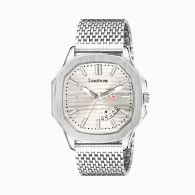Limestone OTUS011 Watch - Silver Dial, Stainless Steel Band