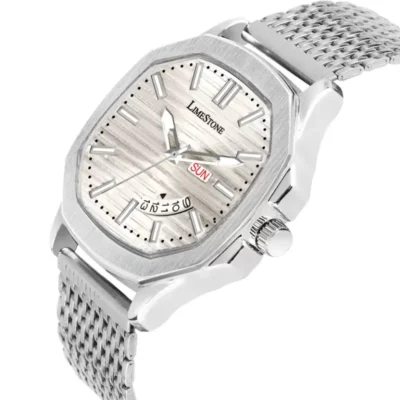 Limestone OTUS011 Watch - Silver Dial, Stainless Steel Band