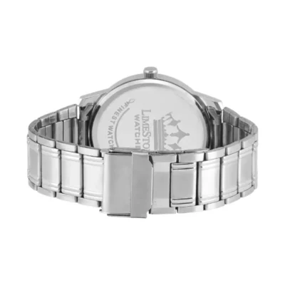 Limestone LS2700 men's blue dial silver stainless steel watch