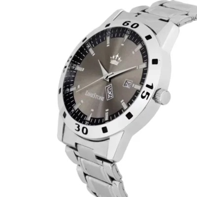 LIMESTONE LS2720 Magnum Watch, Grey Dial Silver Chain Watch, Men's Analog Quartz Watch