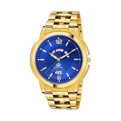 Limestone LS2813 Blue Dial Gold Bracelet Analog Watch