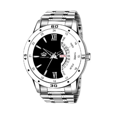 Limestone LS2885 Watch, Men's Analog Watch, Black & White Dial Watch