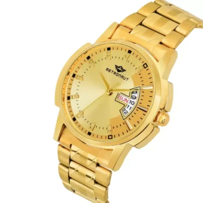 Limestone LS2890 Men's Analog Watch, Golden Chain Design