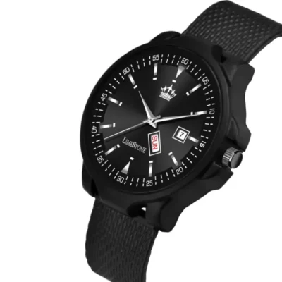 Limestone LS2917 Black Dial Mesh Silicon Strap Analog Watch