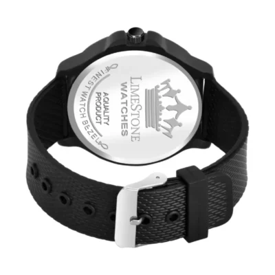 Limestone LS2917 Black Dial Mesh Silicon Strap Analog Watch