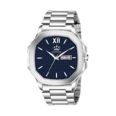 Limestone LS3026 OTUS blue dial, Silver chain strap men’s watch