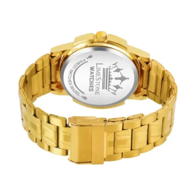 Limestone LS3065 Black Dial Golden Chain Analog Watch