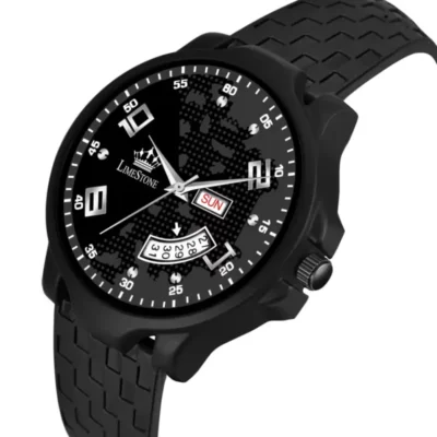 imestone LS3081 black dial men's watch," "Chess design black strap watch," "Men’s quartz analog watch.
