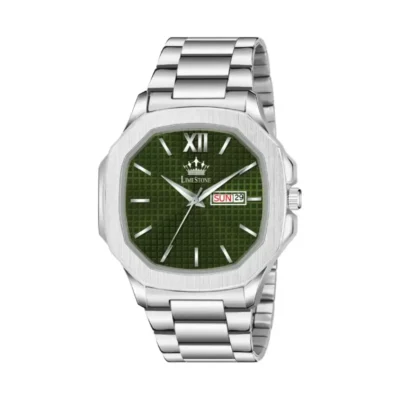 Limestone LS3242 OTUS Green Dial Silver Chain Analog Watch for Men