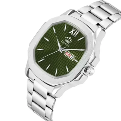 Limestone LS3242 OTUS Green Dial Silver Chain Analog Watch for Men