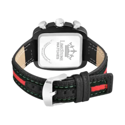 Limestone LUXE131 Analog Watch, Black Dial Designer Strap Watch for Men