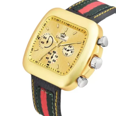 Limestone LUXE132 Gold Dial Men's Watch