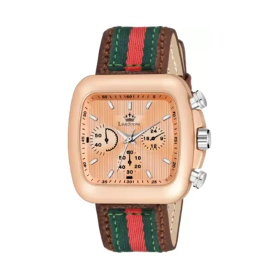 Limestone LUXE133 Men's Rose Gold Dial Watch