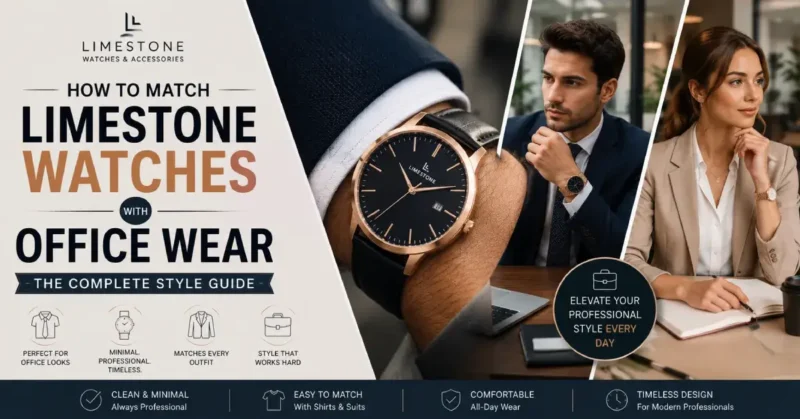 Match Limestone Watches with Office Wear